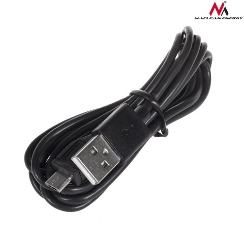 Ładowarka samochodowa max4,8A 2xUSB Maclean Energy MCE157 Qualcomm Quick Charge QC 3.0 plus kabel 1.5m Silver