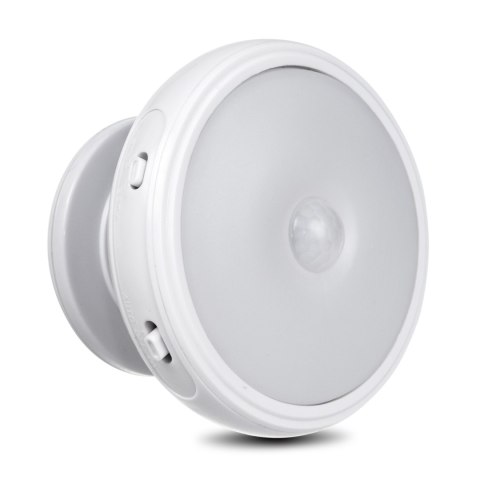 Lampa LED z sensorem ruchu Maclean, magnes, tylne podświetlenie, tryby świecenia: ciągły, czujnik PIR, 3xAAA, MCE223