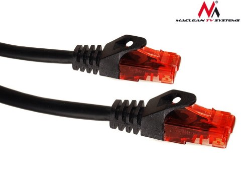 Przewód kabel patchcord UTP Maclean, wtyk-wtyk, Cat6, 3m, czarny, MCTV-742