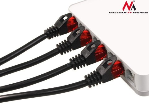 Przewód kabel patchcord UTP Maclean, wtyk-wtyk, Cat6, 3m, czarny, MCTV-742