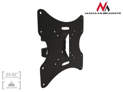 Uchwyt do telewizora lub monitora Maclean, uniwersalny, max VESA 200x200, 23-50", 30kg, czarny, MC-501A B