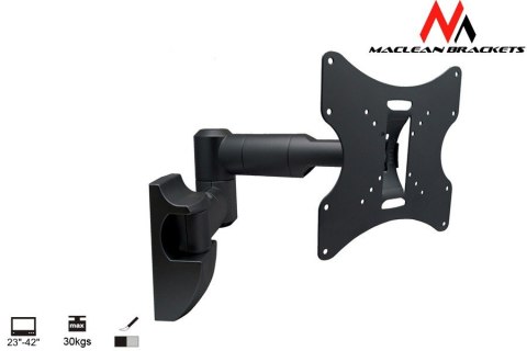 Uchwyt do telewizora lub monitora Maclean, uniwersalny, max vesa 200x200, 13-42", 30 kg, czarny, MC-503A B