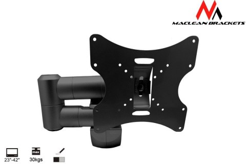Uchwyt do telewizora lub monitora Maclean, uniwersalny, max vesa 200x200, 13-42", 30 kg, czarny, MC-503A B