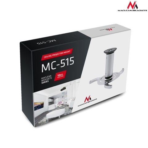 Uchwyt sufitowy do projektora Maclean, 80-170mm, 10kg, MC-515 S