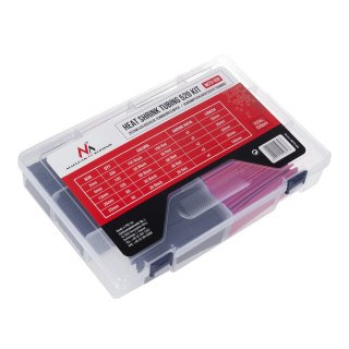 Zestaw koszulek Maclean, Termokurczliwych, 3mm-200szt, 6mm-100 szt, 13mm-120szt, 25mm-100szt, 520szt, MCTV-530