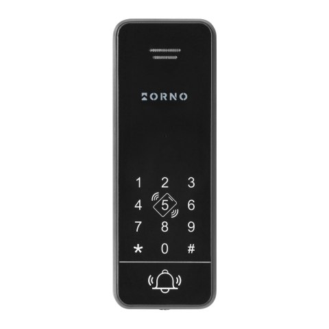 ERIN, zestaw domofonowy jednorodzinny, 2-żyłowy, szyfrator, RFID, biały