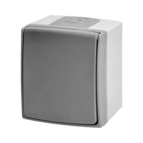 Gniazdo pojedyńcze 2P+Z Schuko AQUATIC PRO IP 55 szaro-grafitowe