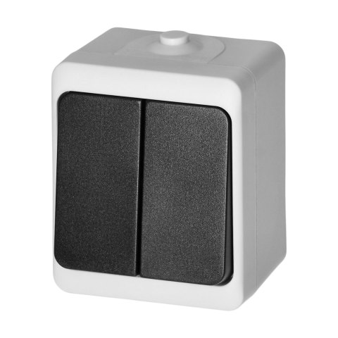 Łącznik świecznikowy AQUATIC MINI IP 54 biało-czarny