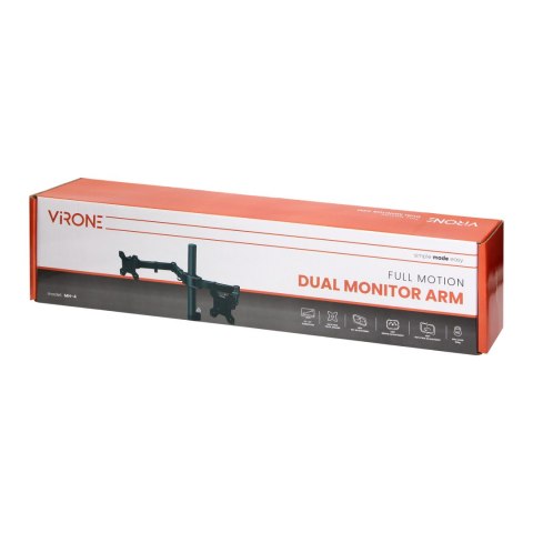 Obrotowy uchwyt biurkowy do dwóch monitorów, 13"-27?
