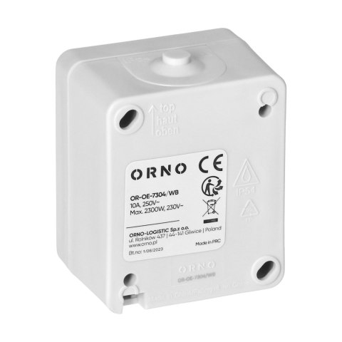 Przycisk dzwonek AQUATIC MINI IP 54 biało-czarny