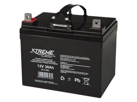 82-236# Akumulator żelowy 12v 30ah xtreme 182x195x130_6"