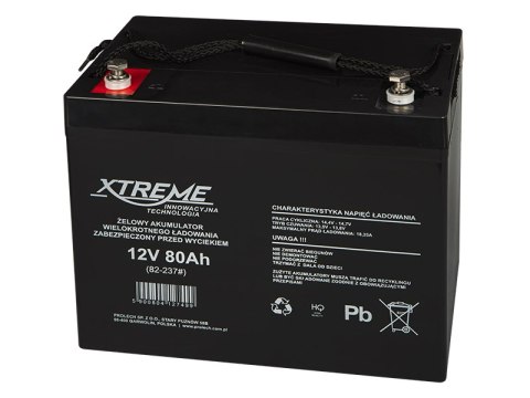 82-237# Akumulator żelowy 12v 80ah xtreme 245x270x180_6