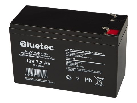 82-403# Akumulator żelowy 12v 7.2ah bluetec 151x96x65_6,5