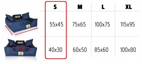 Legowisko 40 x 30 // 55 x 45 Jasno szare