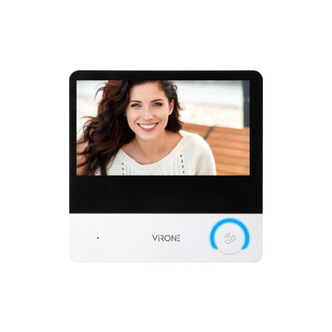 PAVONIS, zestaw wideodomofonowy, 4-żyłowy, 7", Wi-Fi, ekran dotykowy, Full HD, RFID