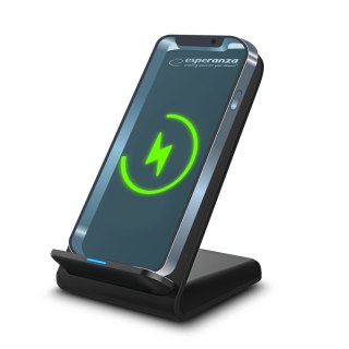 EZC101 Esperanza stojak biurkowy do telefonu z bezprzewodową ładowarką indukcyjną 15w photon