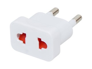 72-305# Wtyk sieciowy wtyk pl/gniazdo usa mini biały
