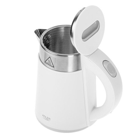 AD 1372 white Czajnik metalowy 0,6l