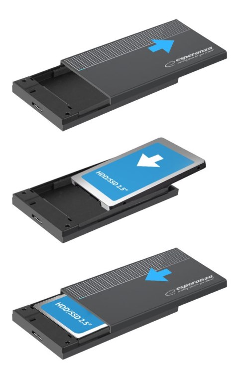 EBA102 Esperanza obudowa zewnętrzna na hdd/ssd 2.5"