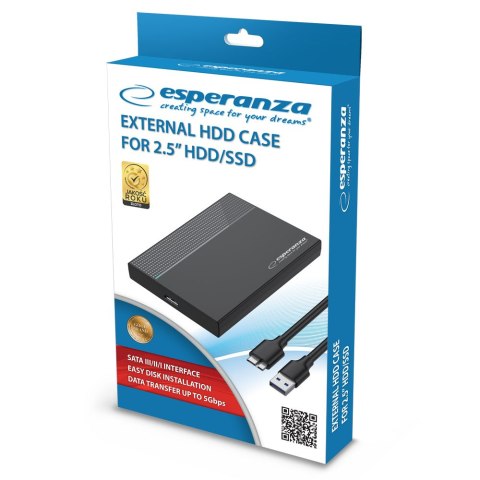 EBA102 Esperanza obudowa zewnętrzna na hdd/ssd 2.5"