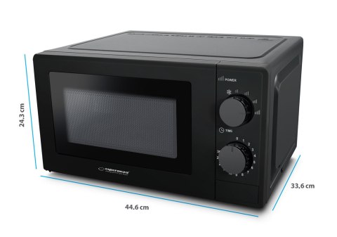 EKO011K Esperanza kuchenka mikrofalowa estofado czarna