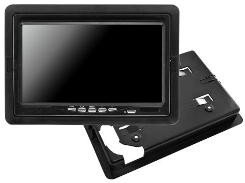 Monitor samochodowy lcd 7 cali 12/24v kabel 10m oraz kamera cofania 4pin zestaw ahd