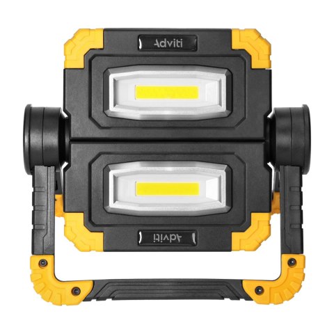 GEMINIX LED 2x10W, naświetlacz roboczy, przenośny z akumulatorem, 1200lm, IP44, 4000K, 5000mAh