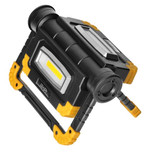 GEMINIX LED 2x10W, naświetlacz roboczy, przenośny z akumulatorem, 1200lm, IP44, 4000K, 5000mAh