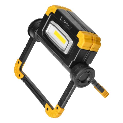 GEMINIX LED 2x10W, naświetlacz roboczy, przenośny z akumulatorem, 1200lm, IP44, 4000K, 5000mAh