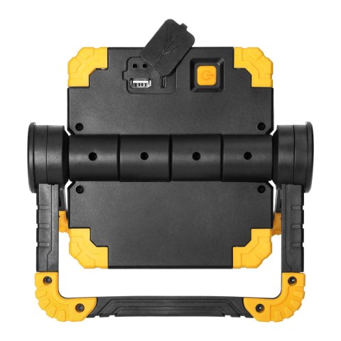 GEMINIX LED 2x10W, naświetlacz roboczy, przenośny z akumulatorem, 1200lm, IP44, 4000K, 5000mAh