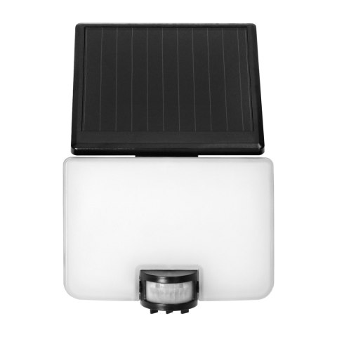 SOLIS LED 10W, naświetlacz solarny z czujnikiem ruchu PIR, 1200lm, IP54, 4000K, 3000 mAh, czarny