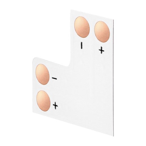 Złączka LED 8mm, kątowa "L"