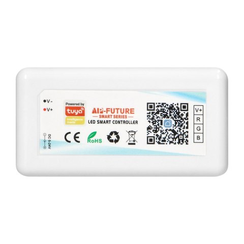 Bezdprzewodowy sterownik do taśm LED RGB Tuya, 5-24V 18A