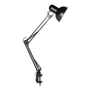 DEON, lampa biurkowa przykręcana, 10W, E27, stalowa, biała