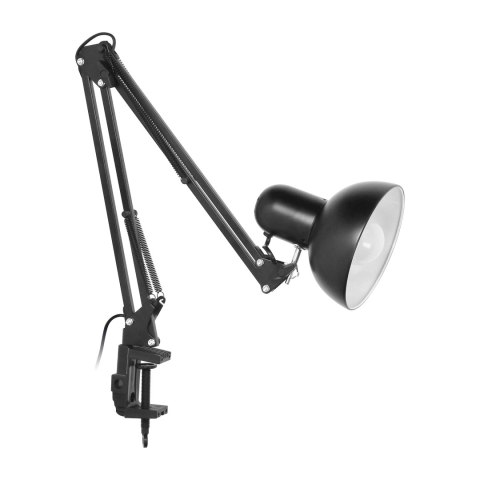 DEON, lampa biurkowa przykręcana, 10W, E27, stalowa, biała