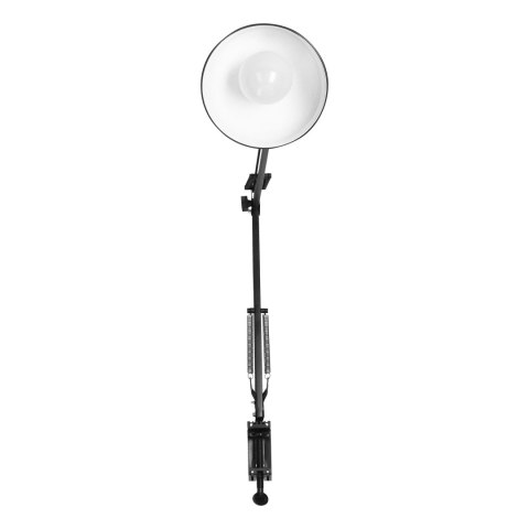 DEON, lampa biurkowa przykręcana, 10W, E27, stalowa, biała