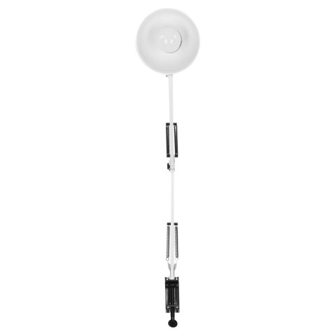 DEON, lampa biurkowa przykręcana, 10W, E27, stalowa, czarna