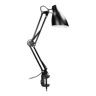 DIAN, lampa biurkowa przykręcana, 10W, E27, stalowa, biała
