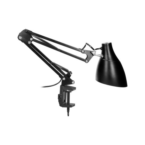 DIAN, lampa biurkowa przykręcana, 10W, E27, stalowa, biała
