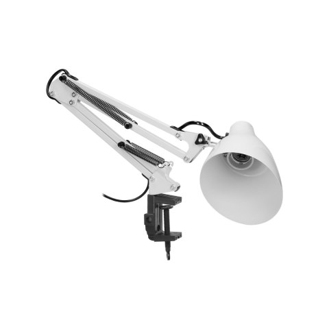 DIAN, lampa biurkowa przykręcana, 10W, E27, stalowa, czarna