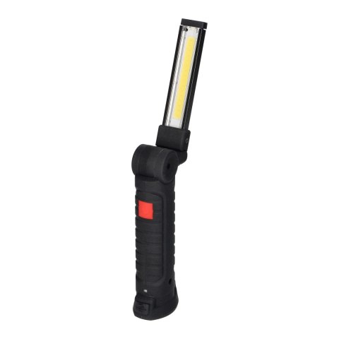 Latarka warsztatowa LED COB 2W, 200lm, 1200mAh, składana