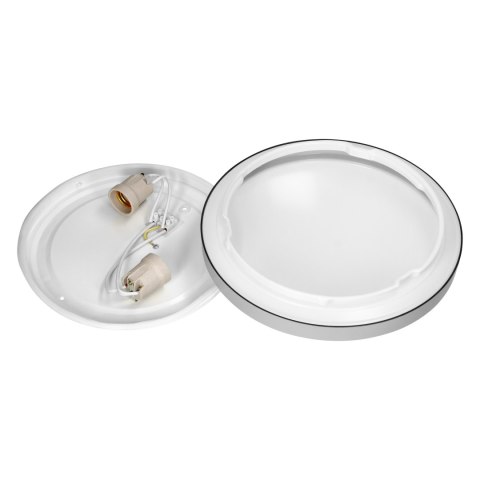 SELENE plafon 2xE27, max. 2x15W, IP54, szary