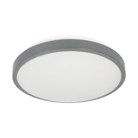 SELENE plafon 2xE27, max. 2x15W, czujnik mikrofalowy, IP54, szary