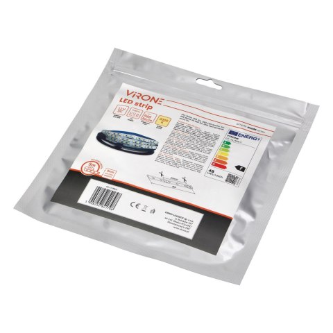Taśma LED 12V, 2835, 120L/m, 1000lm/m, 9,6W/m, IP20, 3000K, 5m