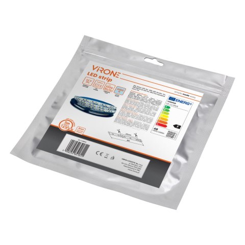 Taśma LED 12V, 2835, 120L/m, 1000lm/m, 9,6W/m, IP20, 6000K, 5m