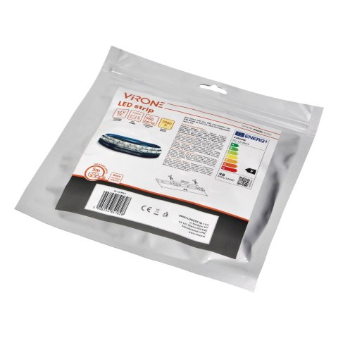 Taśma LED 12V, 2835, 120L/m, 760lm/m, 9,6W/m, IP63, 3000K, 5m