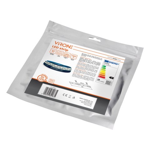 Taśma LED 12V, 2835, 120L/m, 760lm/m, 9,6W/m, IP63, 4000K, 5m