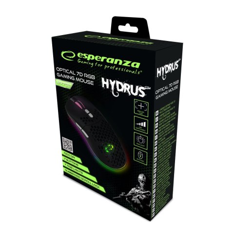 EGM702 Esperanza mysz przewod. gaming led rgb 7d opt. usb hydrus